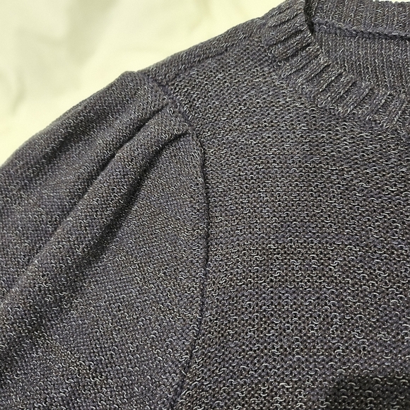 Elegant Navy Blue Women's Sweater Blouse Top XXL - Picture 3 of 4